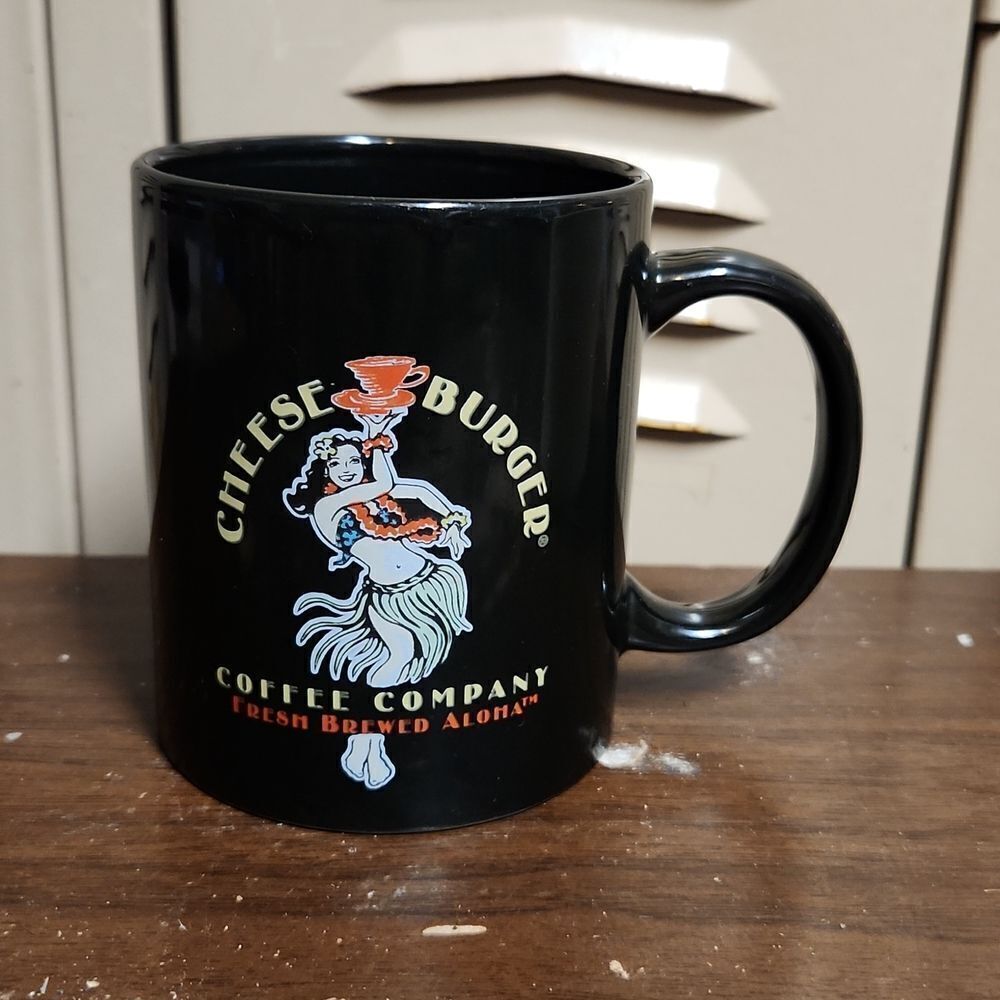 Cheeseburger Coffee Company Aloha Coffee Mug 12 oz. Lahaina Maui